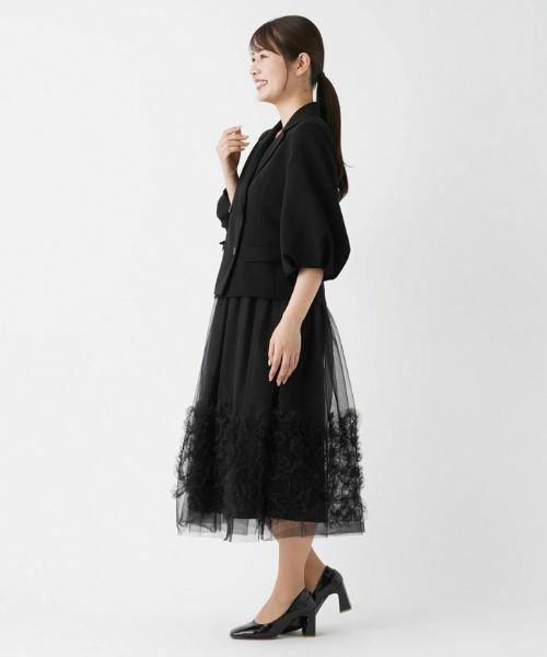 Leilian / レリアン ミニ・ひざ丈スカート | チュールフリルスカート | 詳細7