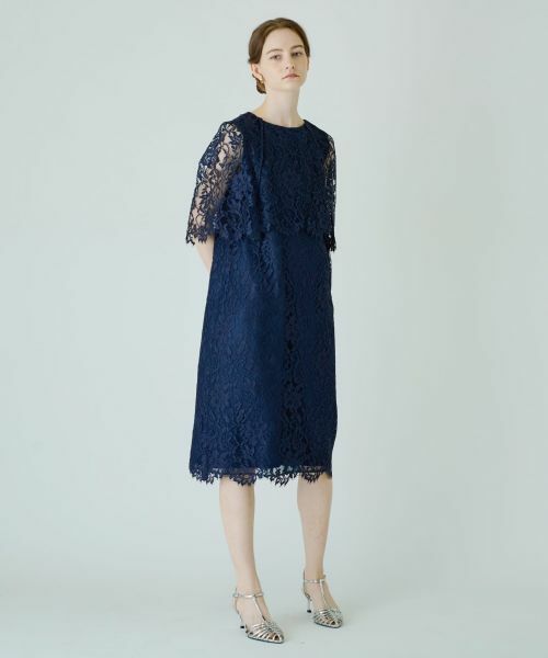 Leilian / レリアン ドレス | ミディ丈総レースワンピース | 詳細1