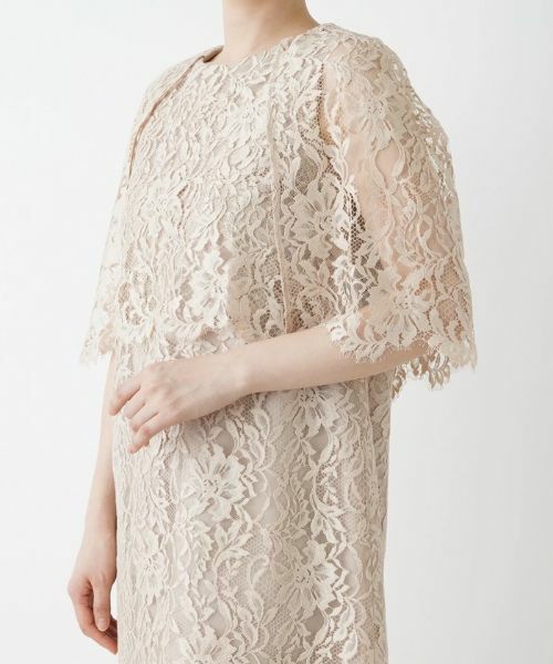 Leilian / レリアン ドレス | ミディ丈総レースワンピース | 詳細15