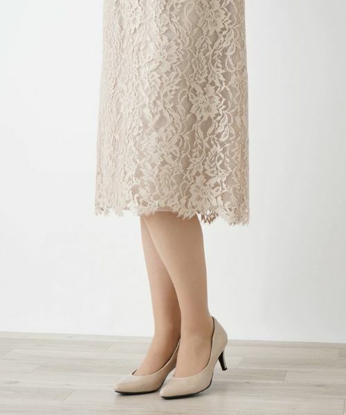 Leilian / レリアン ドレス | ミディ丈総レースワンピース | 詳細17