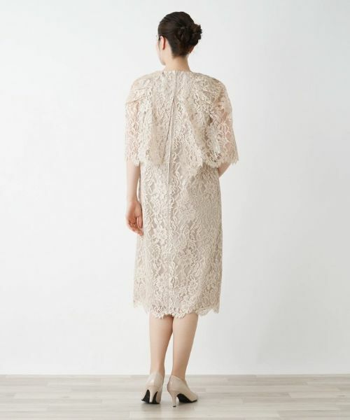 Leilian / レリアン ドレス | ミディ丈総レースワンピース | 詳細9