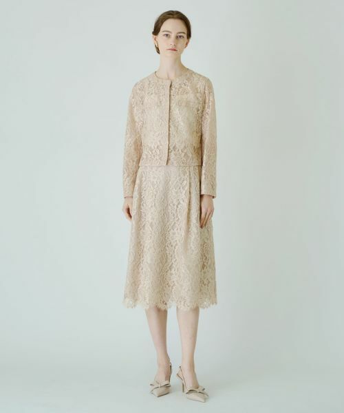 Leilian / レリアン テーラードジャケット | 総レースノーカラージャケット | 詳細2