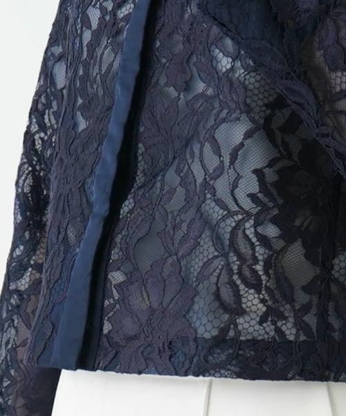 Leilian / レリアン テーラードジャケット | 総レースノーカラージャケット | 詳細21