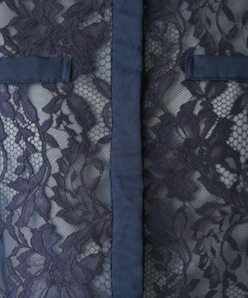 Leilian / レリアン テーラードジャケット | 総レースノーカラージャケット | 詳細23