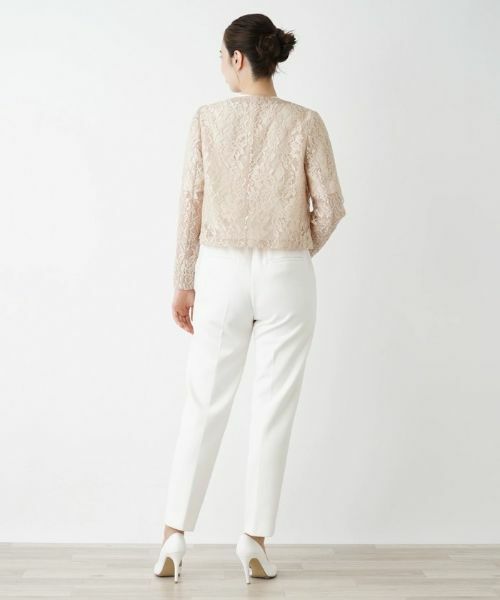 Leilian / レリアン テーラードジャケット | 総レースノーカラージャケット | 詳細26