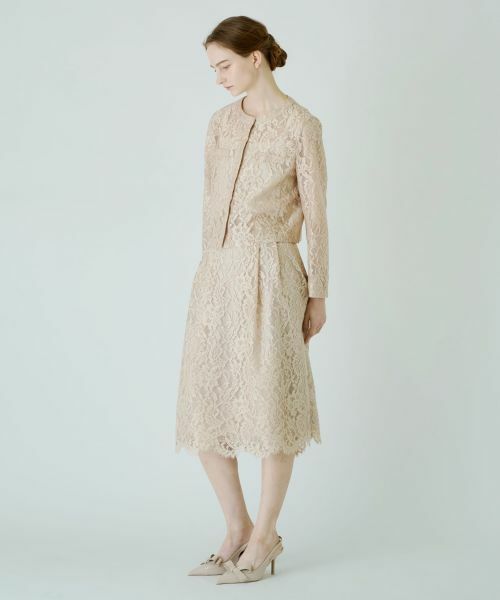 Leilian / レリアン テーラードジャケット | 総レースノーカラージャケット | 詳細4
