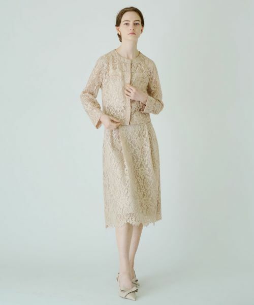 Leilian / レリアン テーラードジャケット | 総レースノーカラージャケット | 詳細5