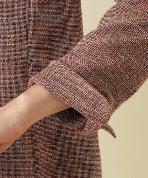 Leilian / レリアン テーラードジャケット | ストレッチ綿麻テーラードジャケット | 詳細10