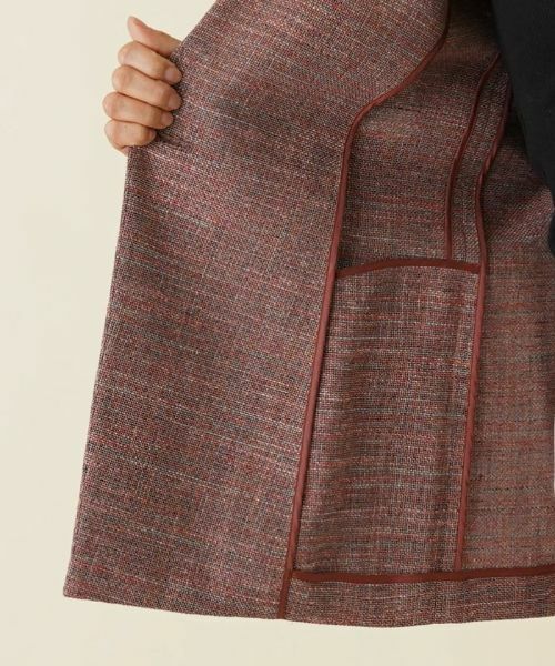 Leilian / レリアン テーラードジャケット | ストレッチ綿麻テーラードジャケット | 詳細13