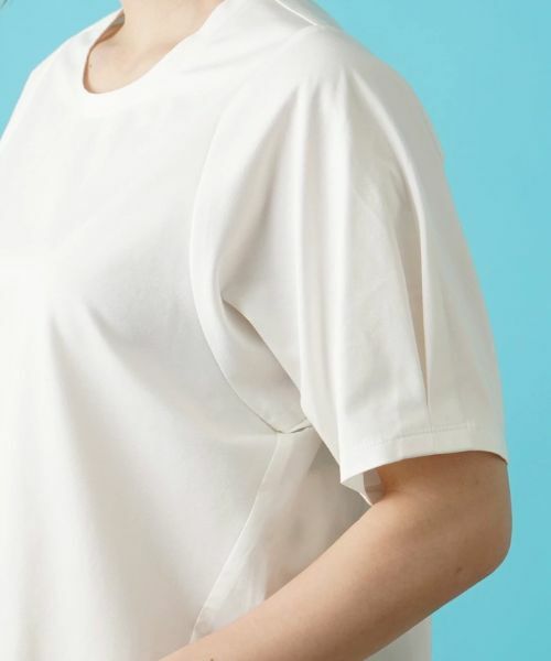 Leilian / レリアン カットソー | 異素材切替半袖カットソー | 詳細12