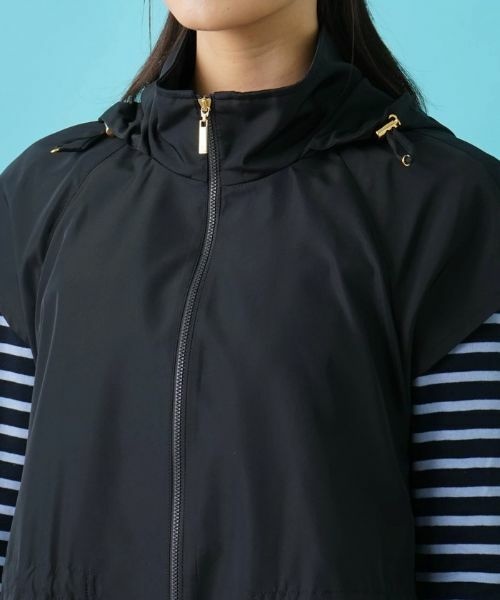 Leilian / レリアン テーラードジャケット | ロング丈ジップアップベスト | 詳細8