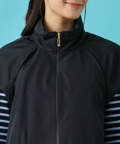 Leilian / レリアン テーラードジャケット | ロング丈ジップアップベスト | 詳細9