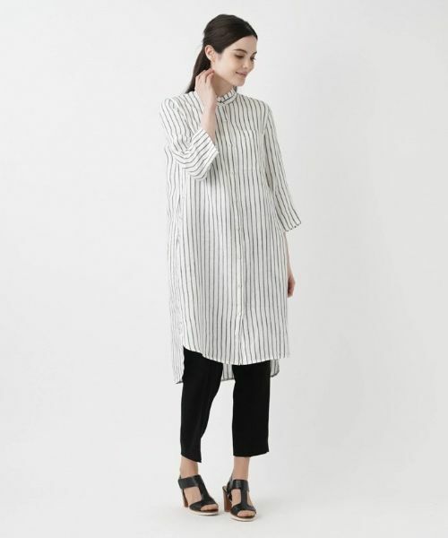 Leilian / レリアン シャツ・ブラウス | スタンドカラー羽織ブラウス | 詳細1