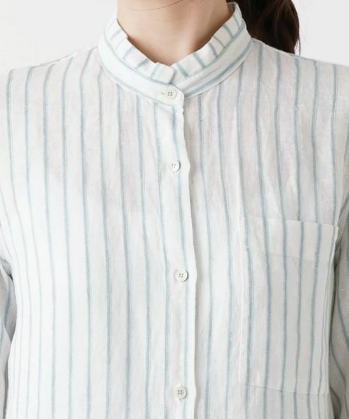 Leilian / レリアン シャツ・ブラウス | スタンドカラー羽織ブラウス | 詳細10