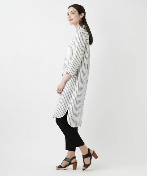 Leilian / レリアン シャツ・ブラウス | スタンドカラー羽織ブラウス | 詳細2