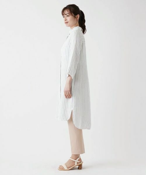 Leilian / レリアン シャツ・ブラウス | スタンドカラー羽織ブラウス | 詳細8