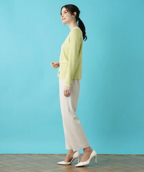 Leilian / レリアン カーディガン・ボレロ | バイカラーニットカーディガン | 詳細5