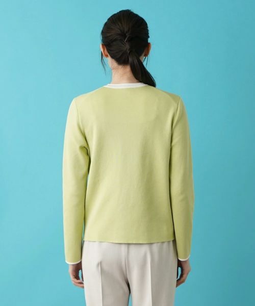 Leilian / レリアン カーディガン・ボレロ | バイカラーニットカーディガン | 詳細9