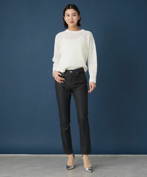 Leilian / レリアン デニムパンツ | スリムテーパードデニムパンツ【L JEANS】 | 詳細10