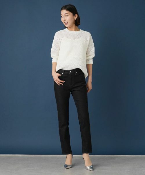 Leilian / レリアン デニムパンツ | スリムテーパードデニムパンツ【L JEANS】 | 詳細13