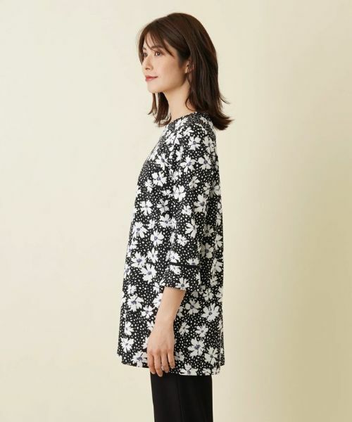 Leilian / レリアン シャツ・ブラウス | フラワープリントプルオーバーブラウス | 詳細5