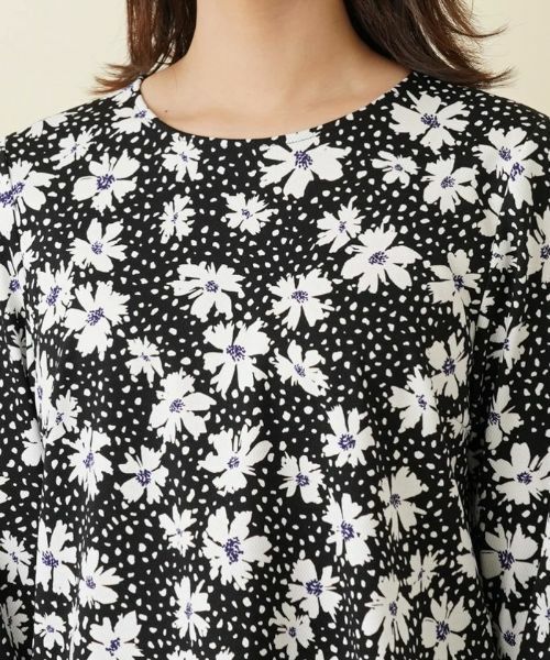 Leilian / レリアン シャツ・ブラウス | フラワープリントプルオーバーブラウス | 詳細7