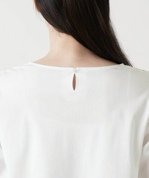 Leilian / レリアン カットソー | フラワーリーフ刺繍カットソー【Leilian WHITE LABEL】 | 詳細11