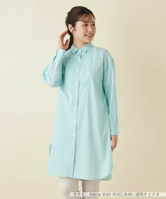 Leilian / レリアン シャツ・ブラウス | ストライプロングブラウス【SOMELOS】