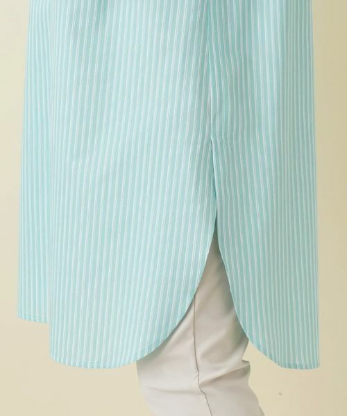 Leilian / レリアン シャツ・ブラウス | ストライプロングブラウス【SOMELOS】 | 詳細10