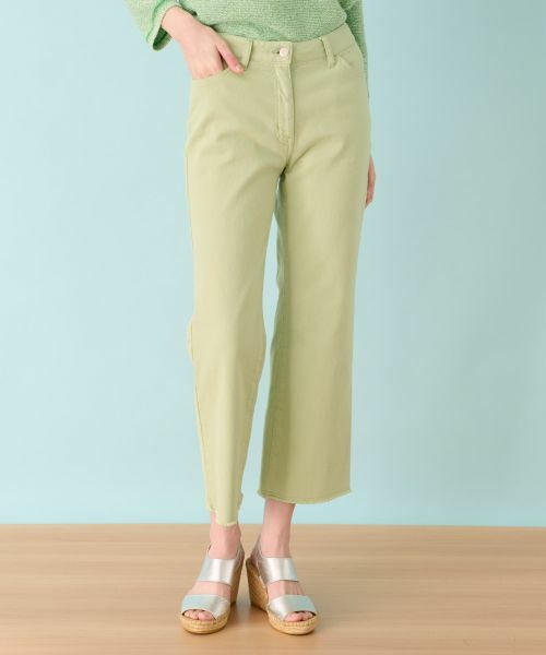 Leilian / レリアン デニムパンツ | ストレッチクロップドパンツ | 詳細1