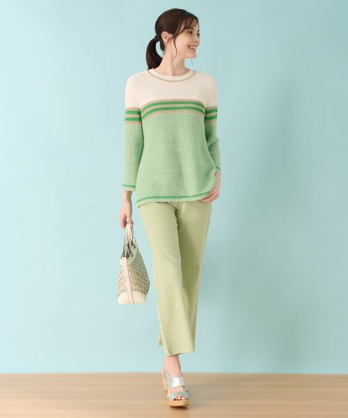 Leilian / レリアン デニムパンツ | ストレッチクロップドパンツ | 詳細10