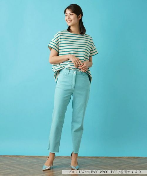 Leilian / レリアン デニムパンツ | ストレッチクロップドパンツ | 詳細14