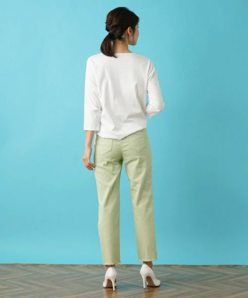 Leilian / レリアン デニムパンツ | ストレッチクロップドパンツ | 詳細29