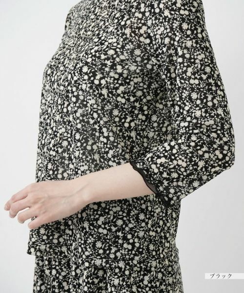 Leilian / レリアン カットソー | ミニフラワープリントプルオーバー | 詳細10