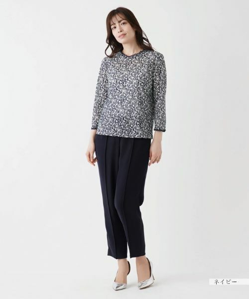 Leilian / レリアン カットソー | ミニフラワープリントプルオーバー | 詳細13