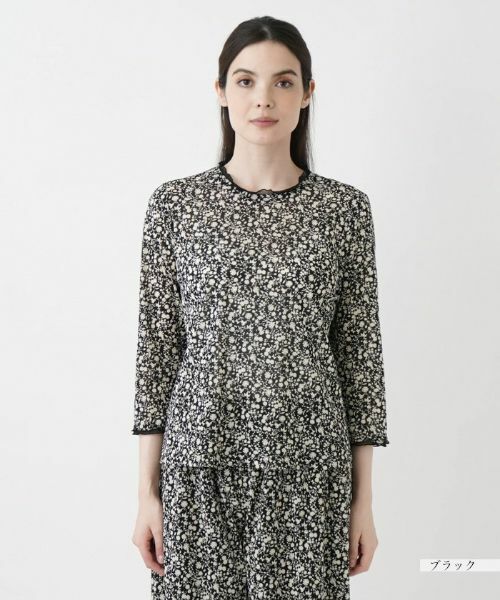 Leilian / レリアン カットソー | ミニフラワープリントプルオーバー | 詳細4