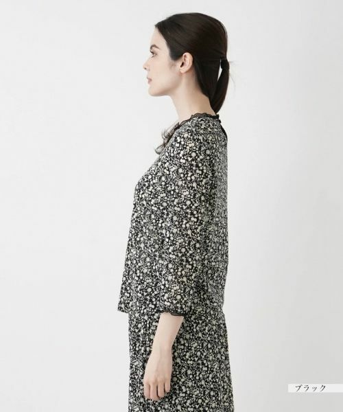 Leilian / レリアン カットソー | ミニフラワープリントプルオーバー | 詳細5