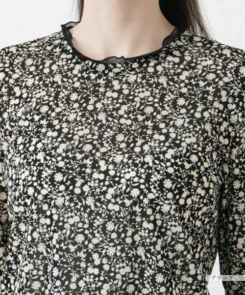Leilian / レリアン カットソー | ミニフラワープリントプルオーバー | 詳細7