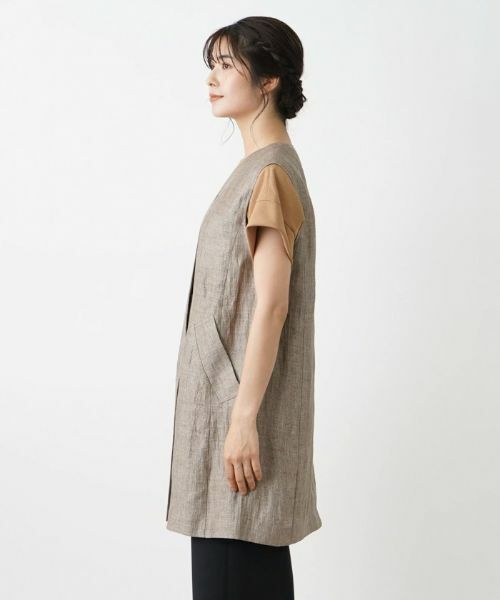 Leilian / レリアン テーラードジャケット | ロングベスト | 詳細5