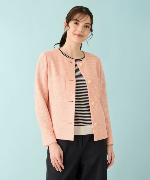 Leilian / レリアン テーラードジャケット | ノーカラージャケット | 詳細8