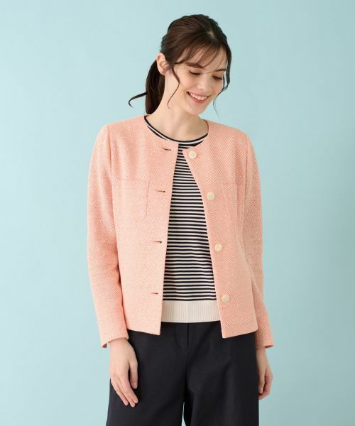 Leilian / レリアン テーラードジャケット | ノーカラージャケット | 詳細9