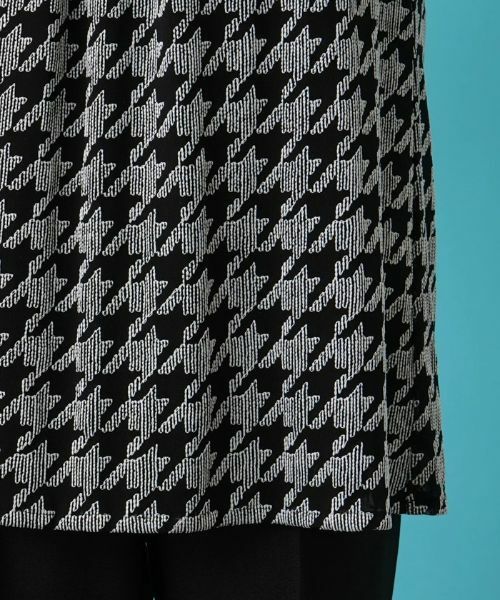 Leilian / レリアン シャツ・ブラウス | 洗える千鳥格子柄刺繍プルオーバーブラウス【パワーネット素材】 | 詳細11