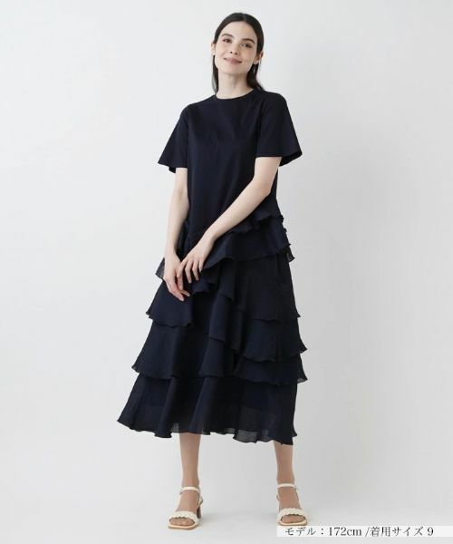 Leilian / レリアン カットソー | アシンメトリーフリル半袖カットソー | 詳細3