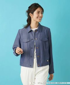 Leilian / レリアン テーラードジャケット | デニム調ジャケット