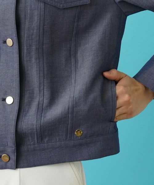 Leilian / レリアン テーラードジャケット | デニム調ジャケット | 詳細10