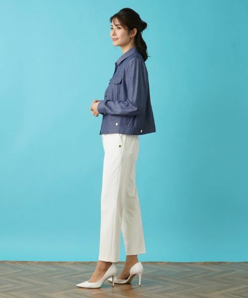 Leilian / レリアン テーラードジャケット | デニム調ジャケット | 詳細2
