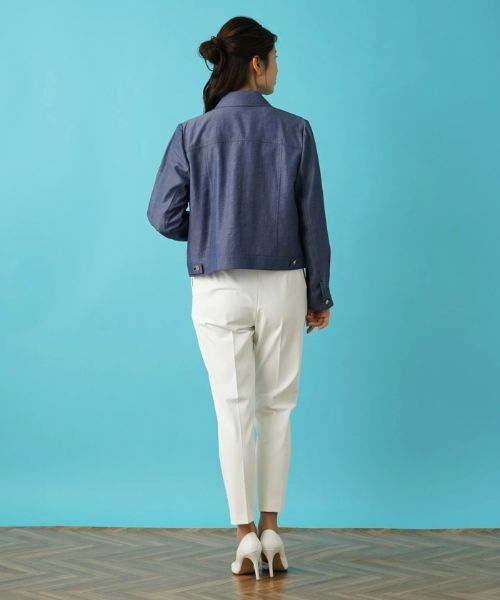 Leilian / レリアン テーラードジャケット | デニム調ジャケット | 詳細3