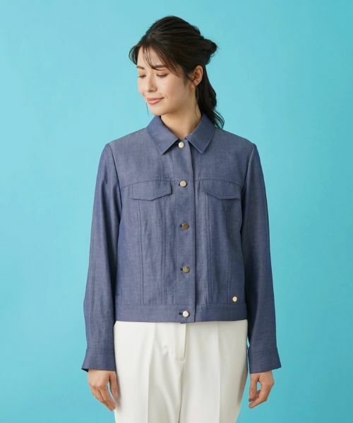 Leilian / レリアン テーラードジャケット | デニム調ジャケット | 詳細4
