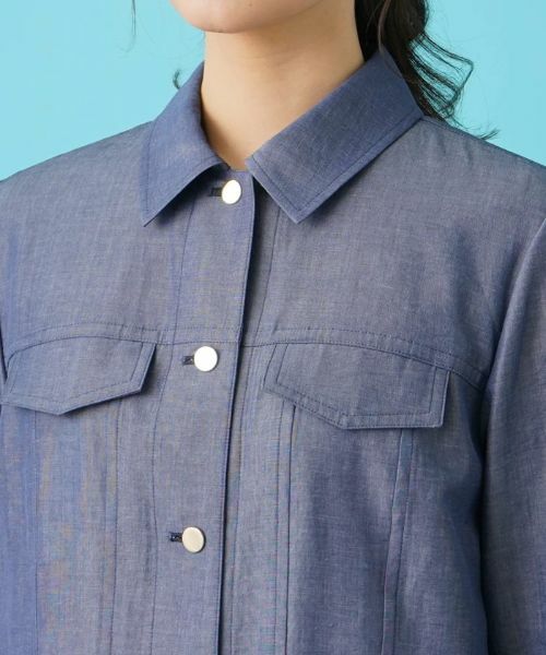 Leilian / レリアン テーラードジャケット | デニム調ジャケット | 詳細7