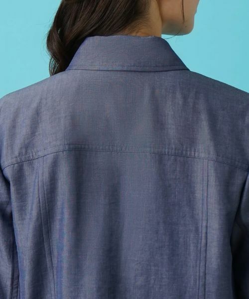 Leilian / レリアン テーラードジャケット | デニム調ジャケット | 詳細8